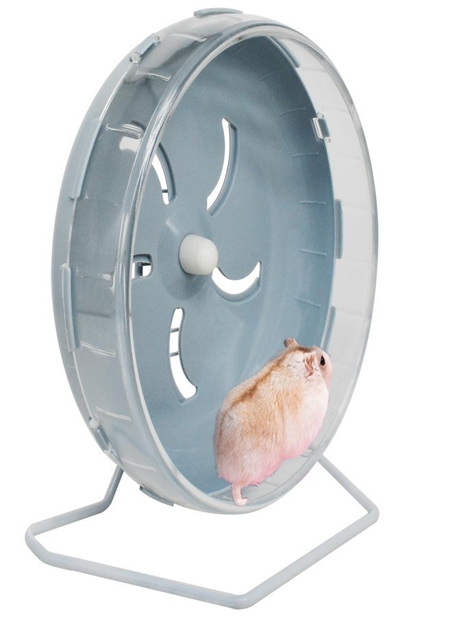 GKYZBB Hamster Wheel, 8.5 inch Silent Hamster Exercise Running Wheel with Stand,Pet Small Animals Exercise Running Toys,Adjustable Quiet Spinner for Guinea Pigs, Sugar Gliders, Gerbils (Blue, 8.5in) - Image 1